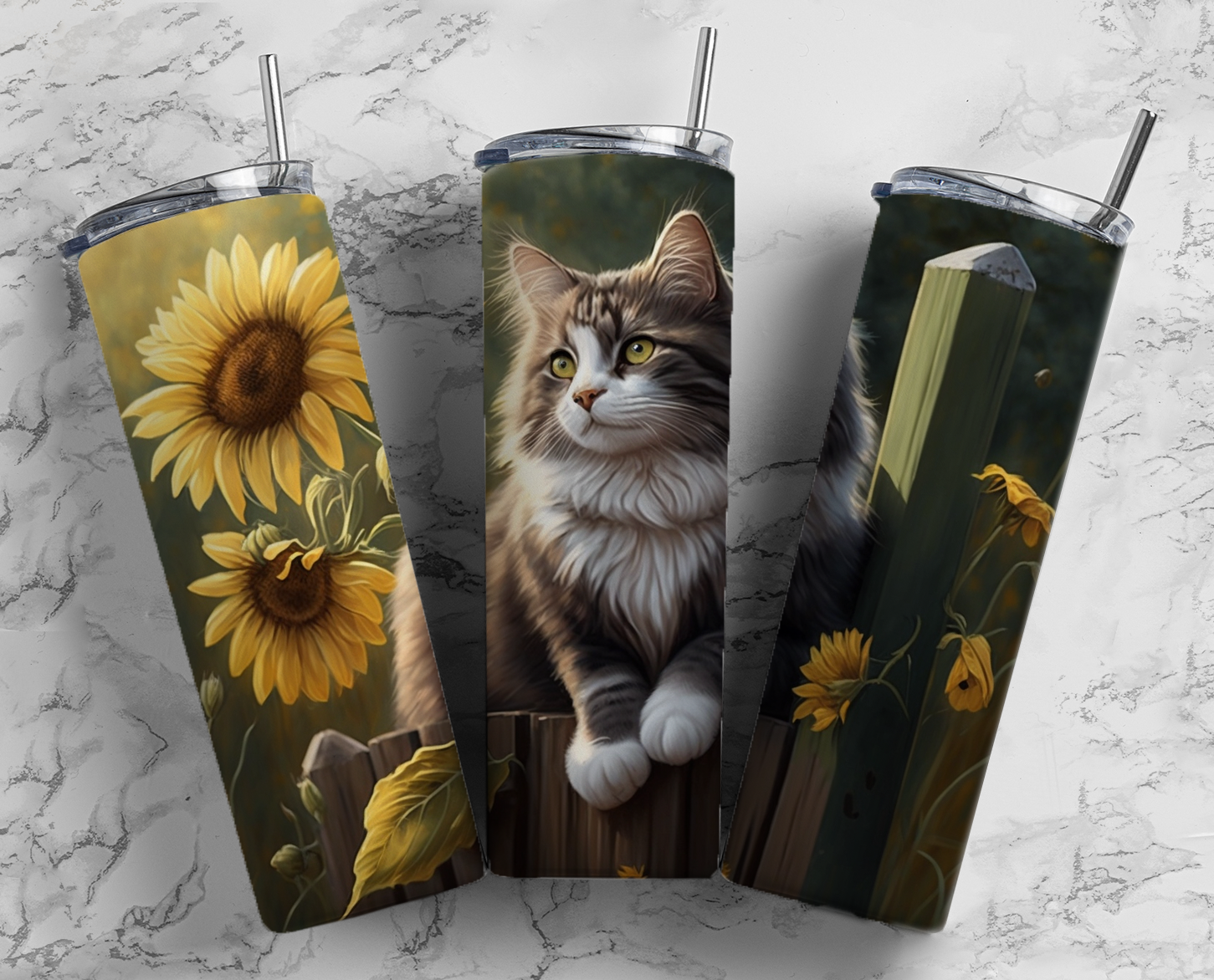 Tumbler 20oz Cats & Bookslife is Good 