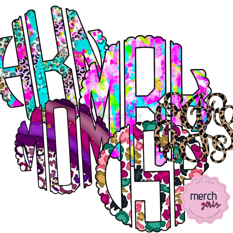 Monogram Graphic Tees - Merch Girls