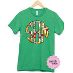 Teacher Brush Monogram Graphic Tee - Merch Girls