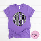 Checkerboard Monogram Graphic Tee - Merch Girls