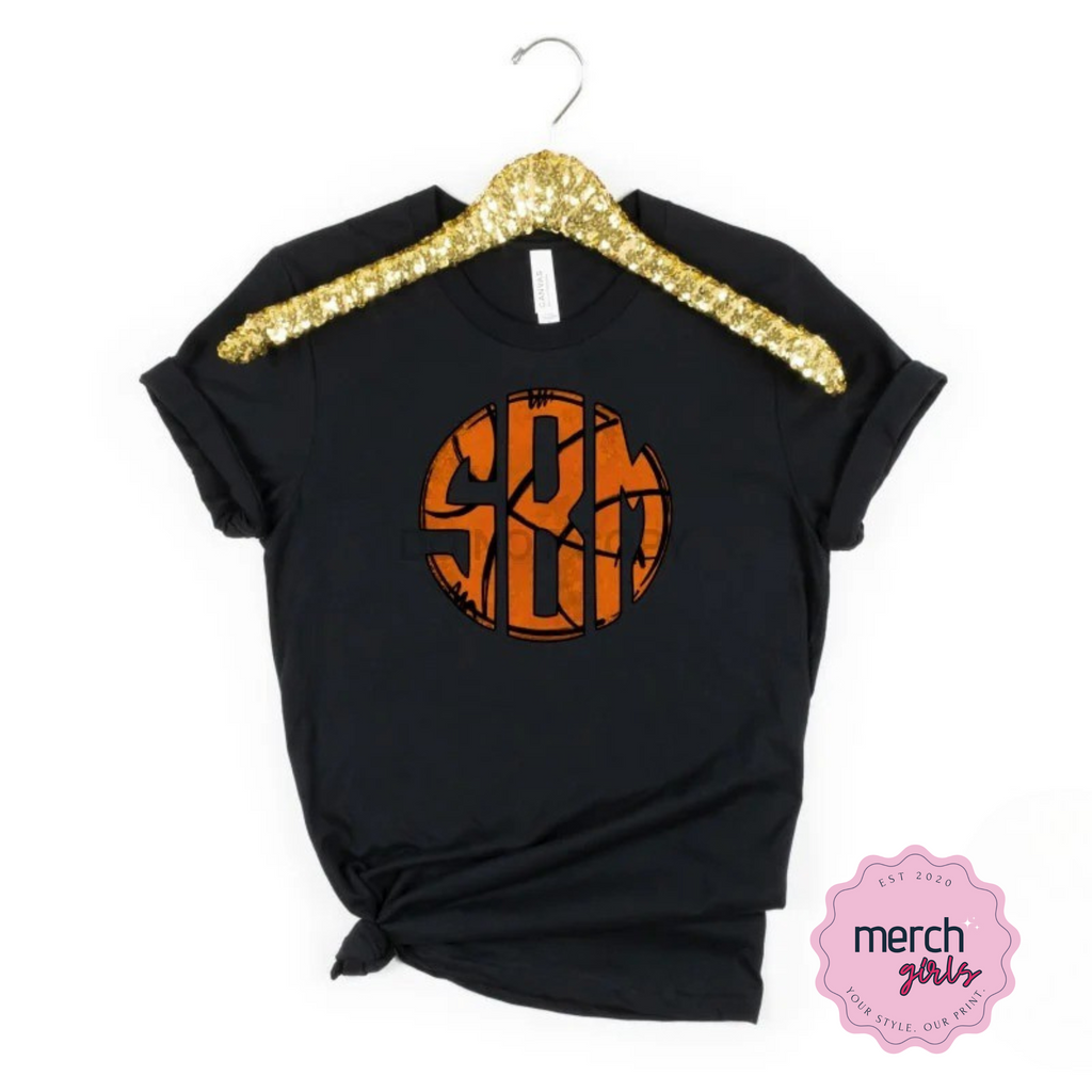 Basketball Monogram Graphic Tee