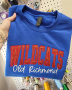 Personalized Custom Varsity Glitter Applique with September Script Font and Icon on Sleeve Embroidered Shirt - Merch Girls
