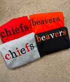 Personalized Embroidered Mascot Spirit Sweatshirt | Custom School Spirit Crewneck | Georgia Bold
