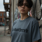 Unbothered Gothic Shirt | Embroidered Alternative Comfort Colors Tee | QUICK SHIP