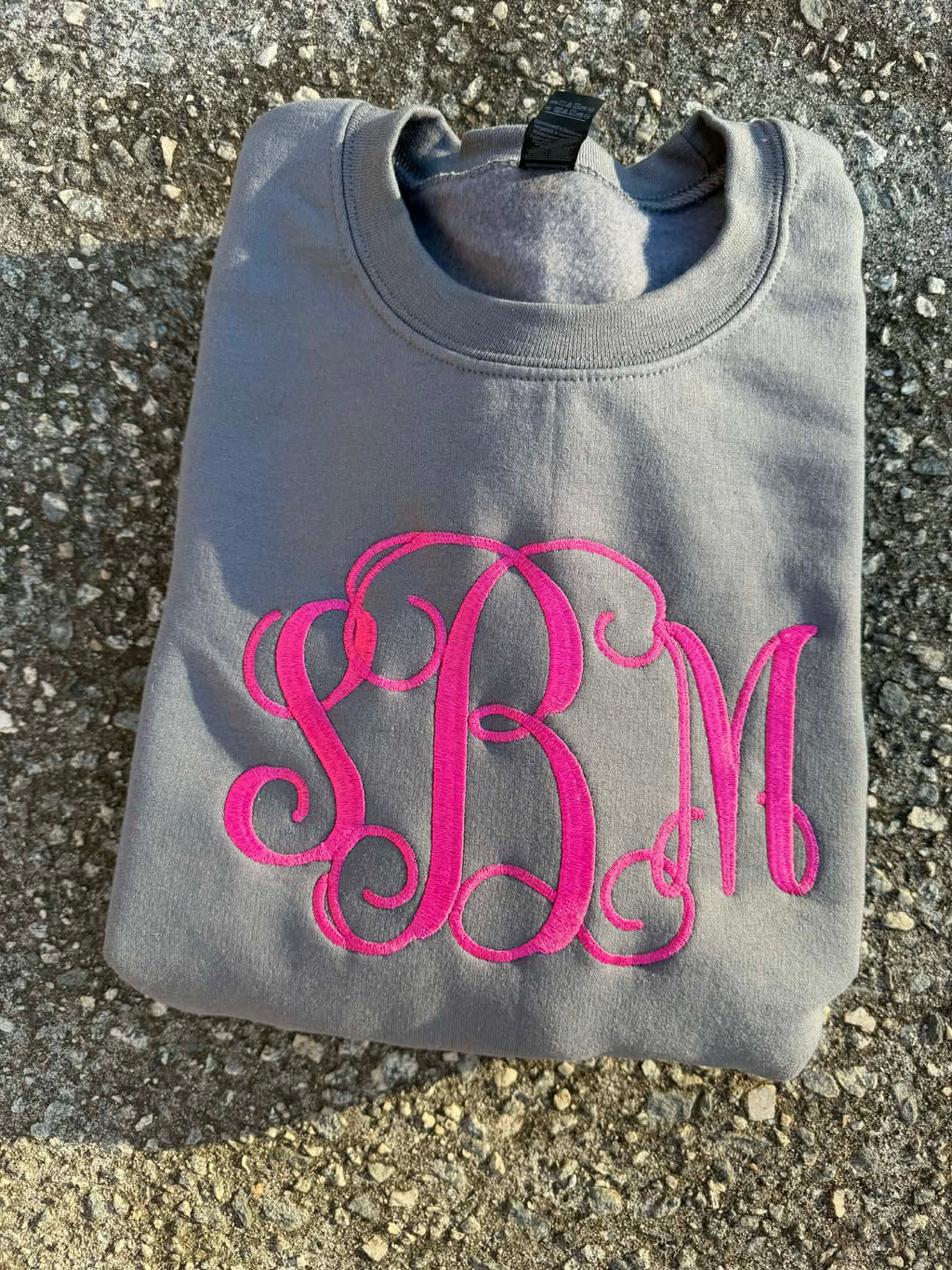 Monogram Embroidered Sweatshirt