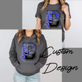 Custom Checkered/Splatter Varsity Mascot Design Mockup- No Physical Item! - Merch Girls