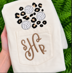 Game Day Wildcard | Embroidered Sports Monogram Pocket Tee