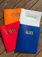 Personalized Embroidered Plastic School Folder | Custom Name Folder | Back to School Folder | Teacher Gift | Student Folder