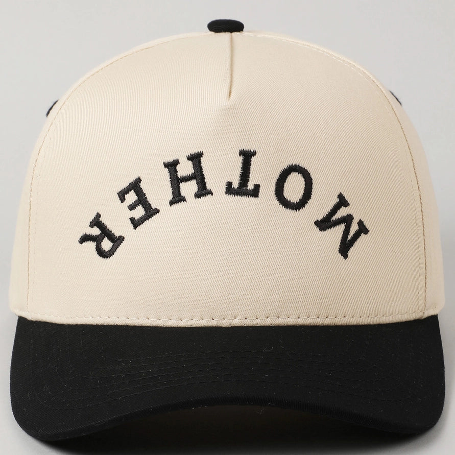 Mother Embroidered Adjustable Five-Panel Twill Hat