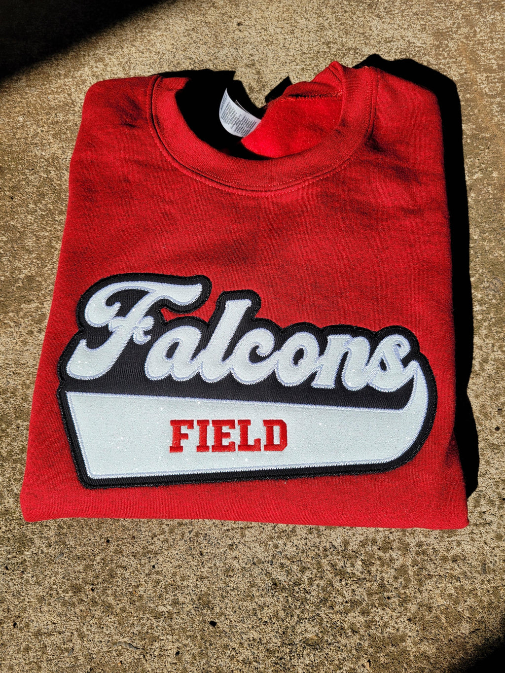 Fasty Baseball Varsity Style Twill and Glitter Applique T-shirt/Sweatshirt - Merch Girls