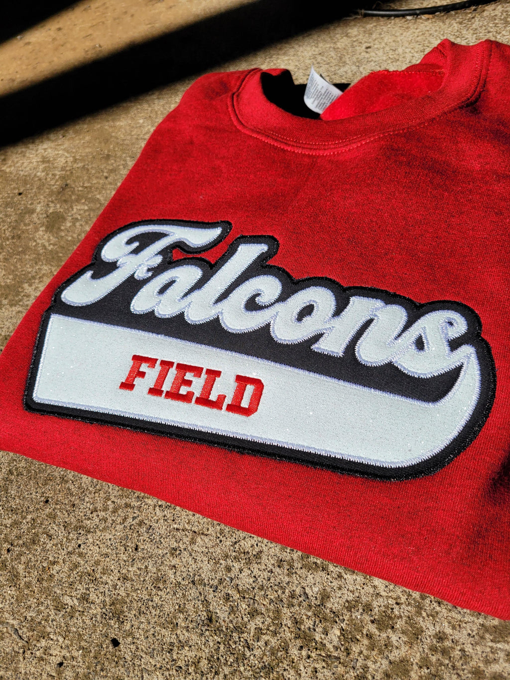 Fasty Baseball Varsity Style Twill and Glitter Applique T-shirt/Sweatshirt - Merch Girls