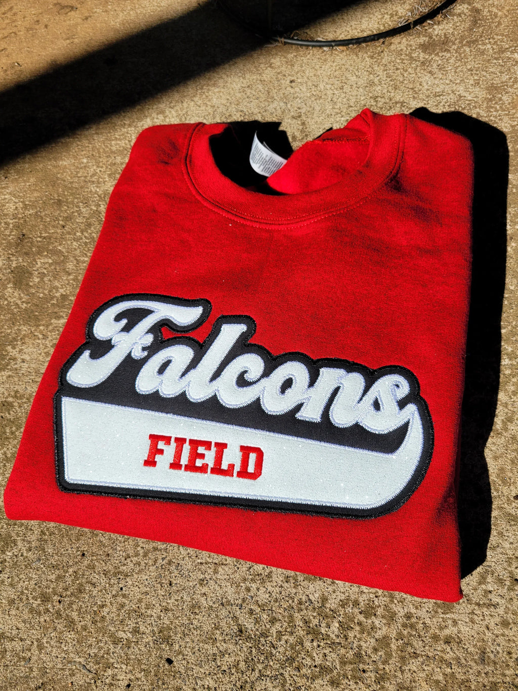 Fasty Baseball Varsity Style Twill and Glitter Applique T-shirt/Sweatshirt - Merch Girls