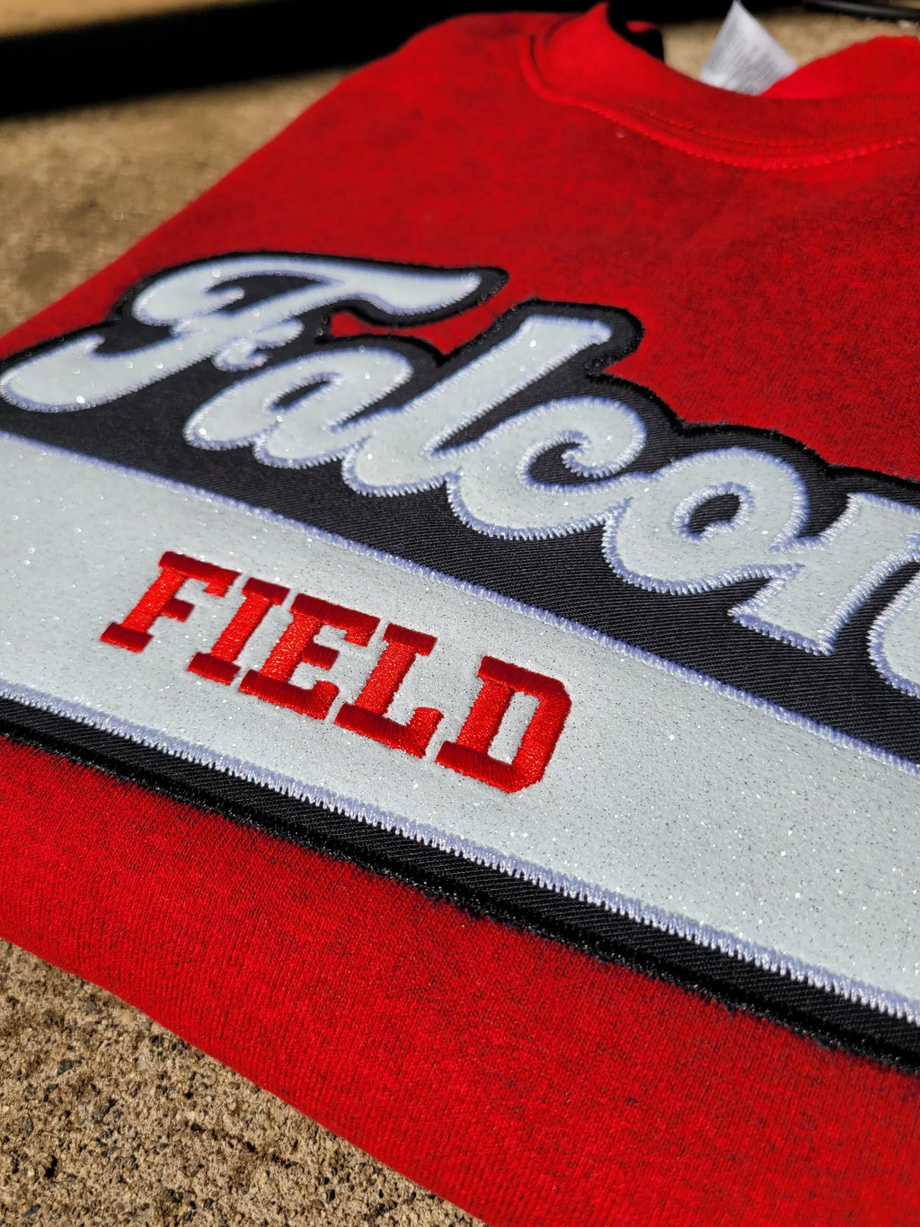 Fasty Baseball Varsity Style Twill and Glitter Applique T-shirt/Sweatshirt - Merch Girls