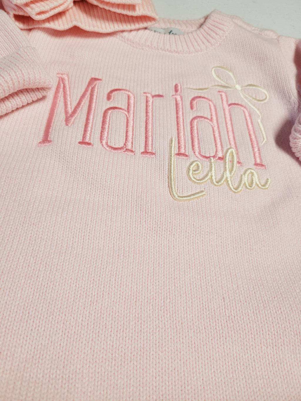 Long Sleeve Knit Infant/Baby Ruffle Romper