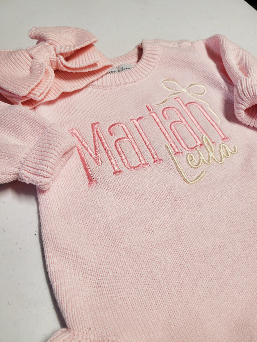 Long Sleeve Knit Infant/Baby Ruffle Romper