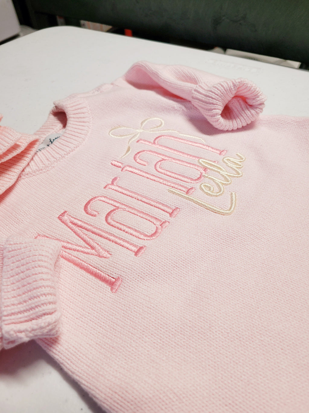 Long Sleeve Knit Infant/Baby Ruffle Romper