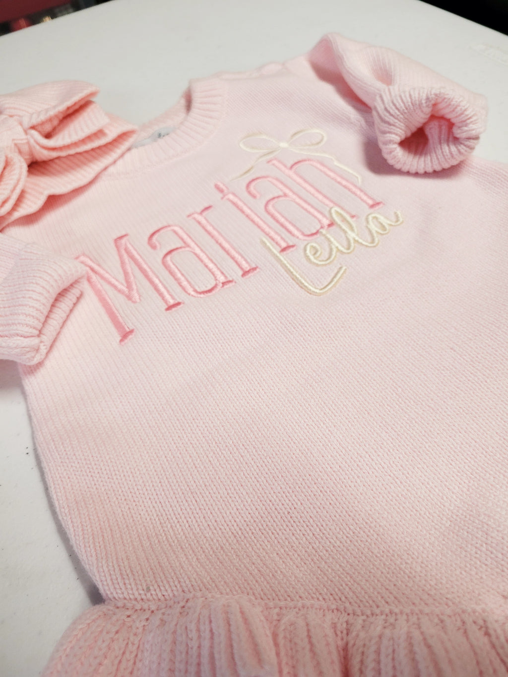 Long Sleeve Knit Infant/Baby Ruffle Romper