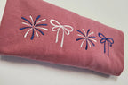 Coquette Bows and Fireworks Embroidered Shirt | QUICK SHIP - Merch Girls