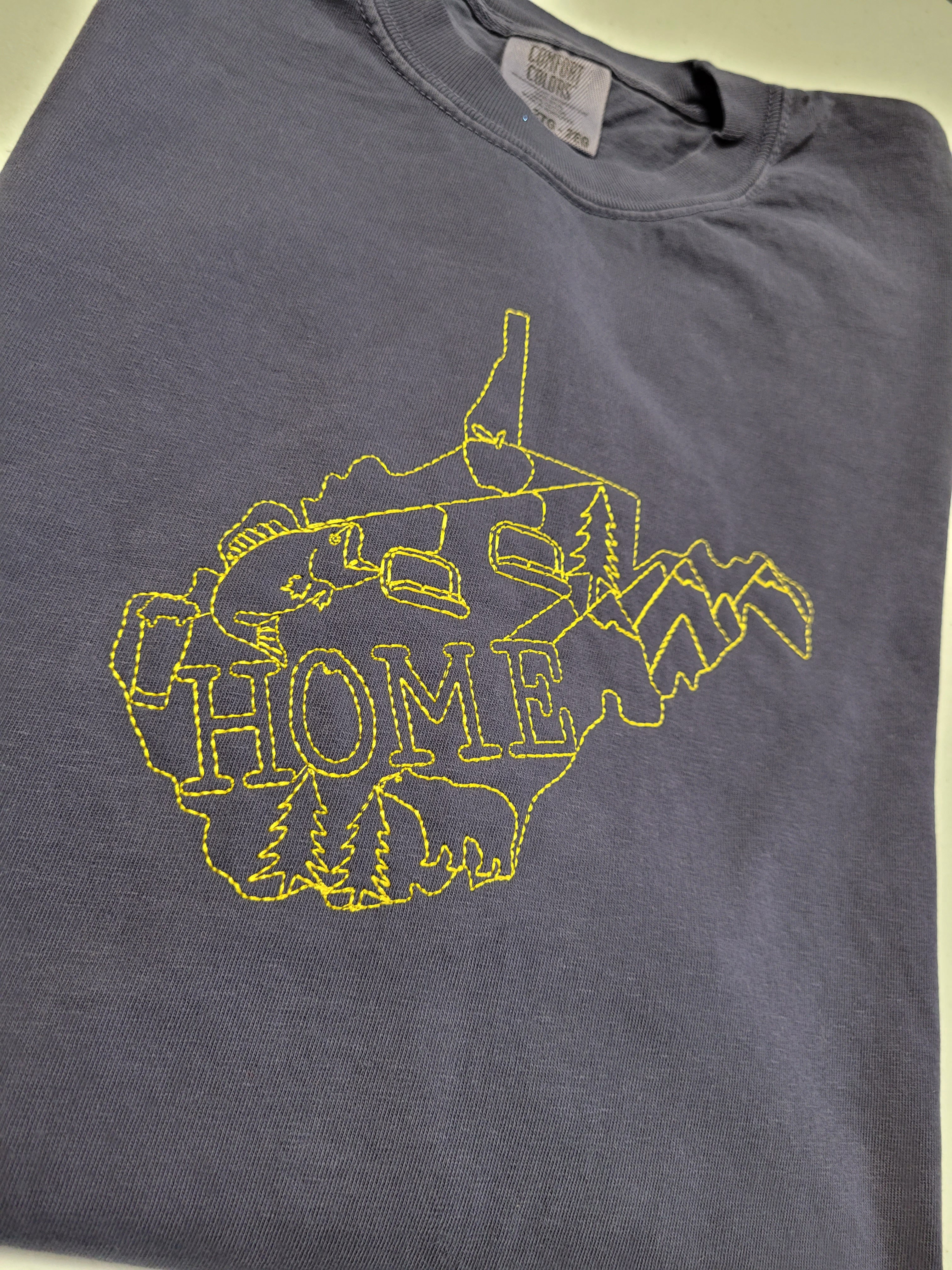 Home State Linework Embroidered Shirt | QUICK SHIP