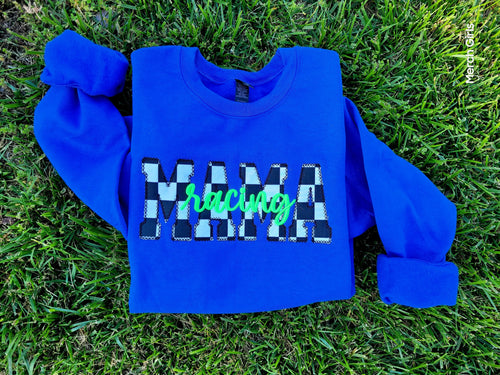 Custom Diamond Edge Applique with 3D Embroidered Text Shirt - Merch Girls