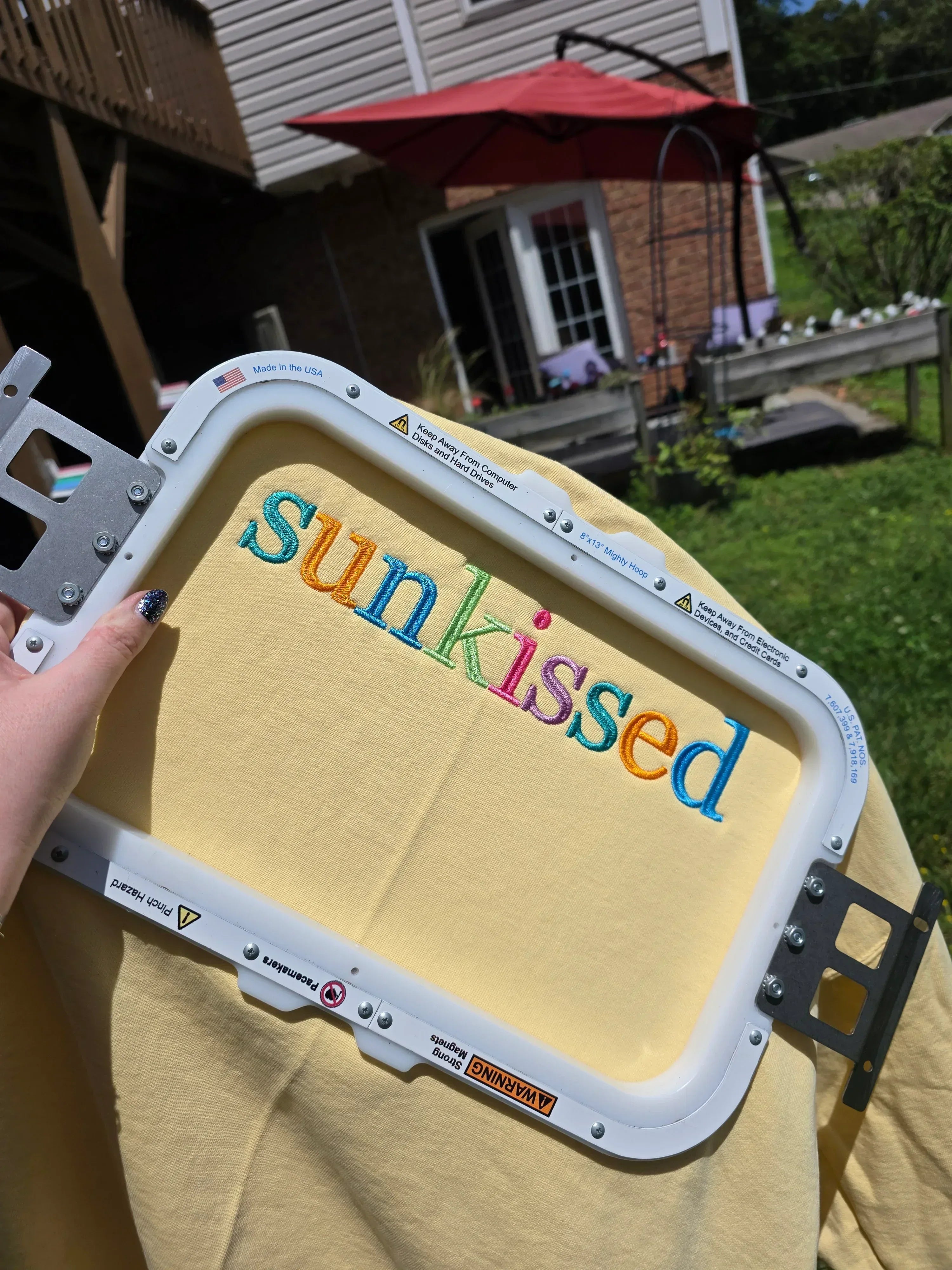 Vintage Summer Georgia Bold Serif Custom Phrase Embroidered Shirt - Merch Girls