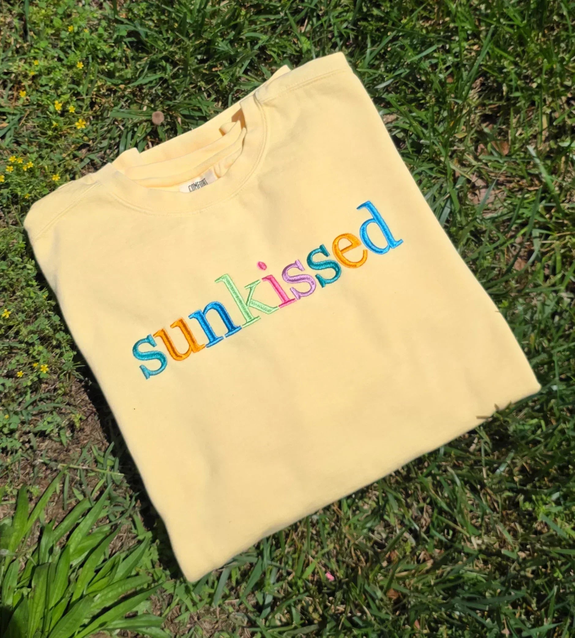 Vintage Summer Georgia Bold Serif Custom Phrase Embroidered Shirt - Merch Girls