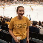 The Sexual Tension At This Hockey Game Is Killing Me Embroidered Shirt | Bookish | Hockey Romance