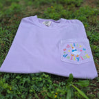 Dilly Dallying Goose Embroidered Pocket Tee | Whimsical Goose | Cottagecore