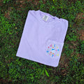 Dilly Dallying Goose Embroidered Pocket Tee | Whimsical Goose | Cottagecore