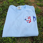 Star Spangled Monogram Embroidered Shirt | 4th of July | Red, White & Blue