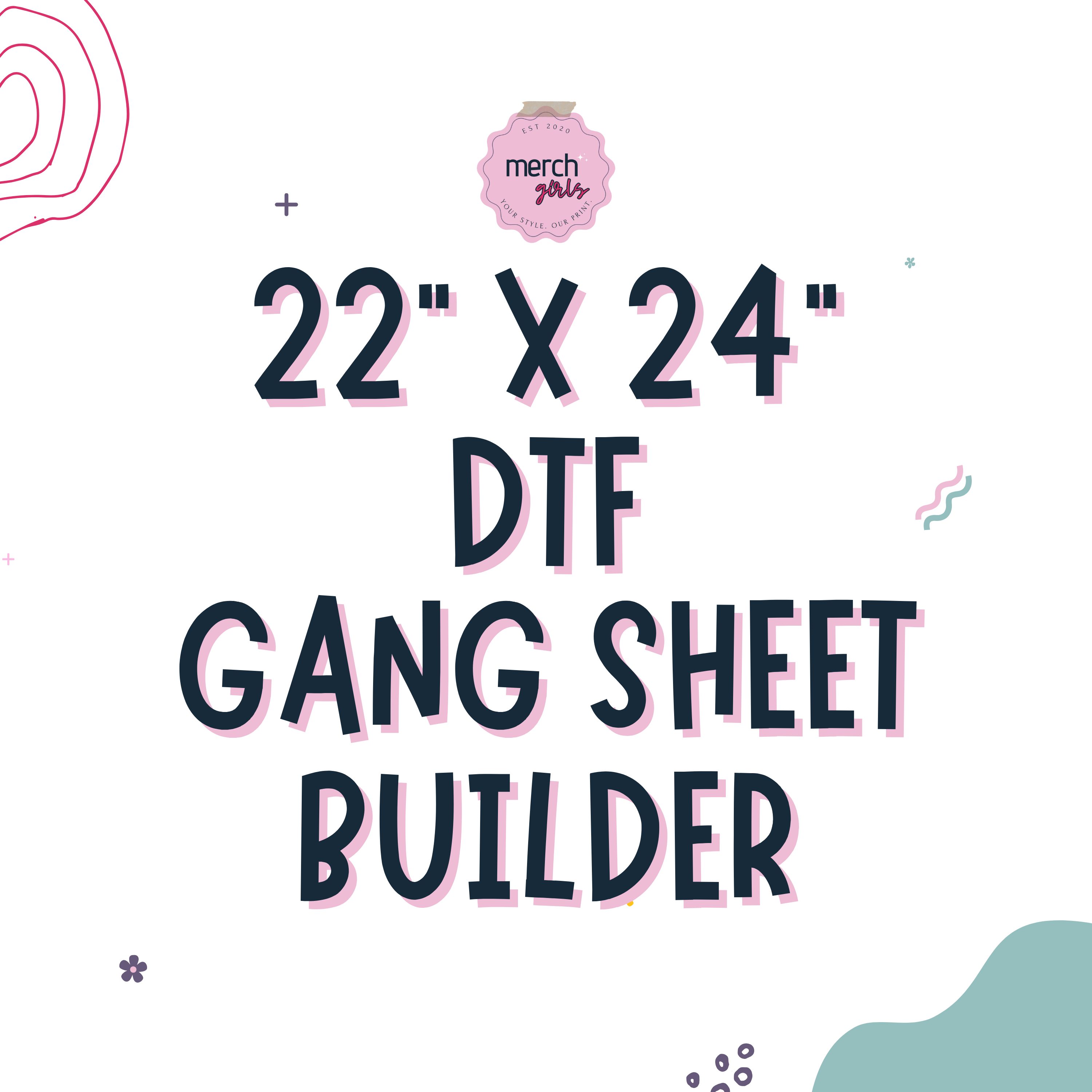 22"x24" DTF GANG SHEET BUILDER!
