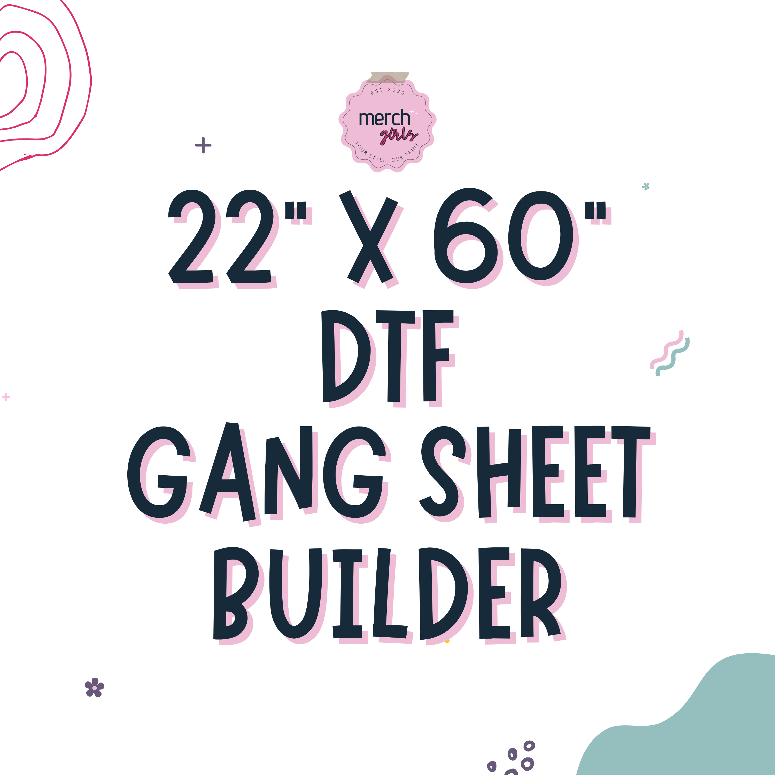 22"x60" DTF GANG SHEET BUILDER!