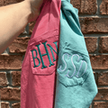 Merch Girls Custom Embroidered Monogram Pocket Tee | Personalized Initials