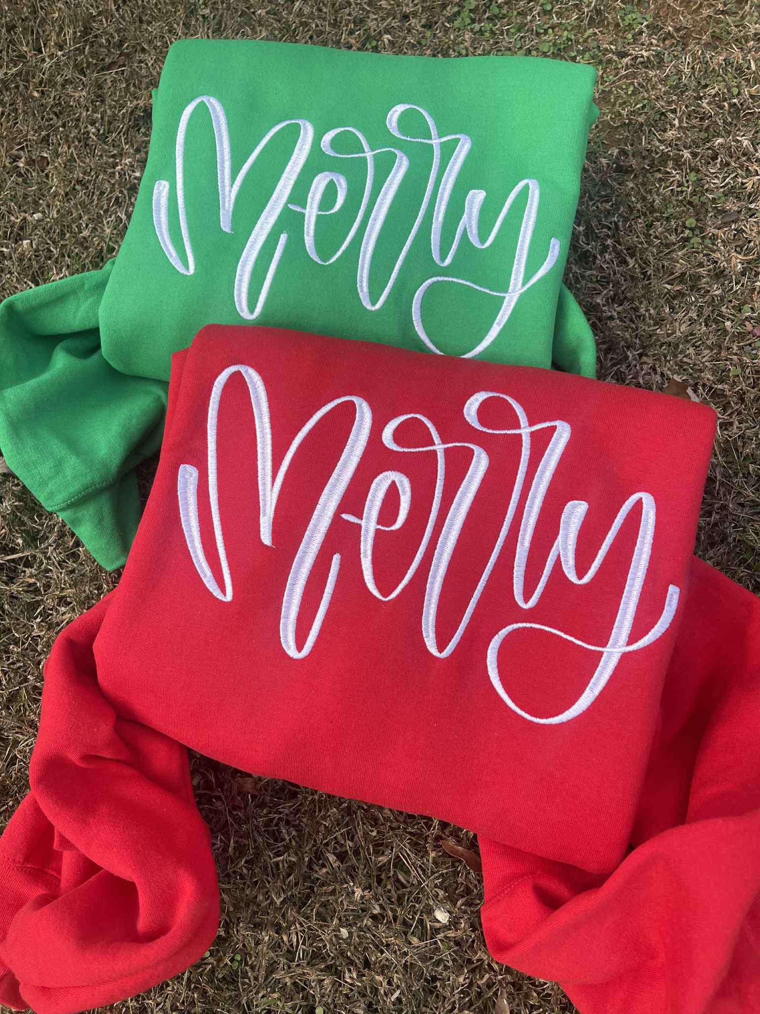 Merry Embroidered Sweatshirt