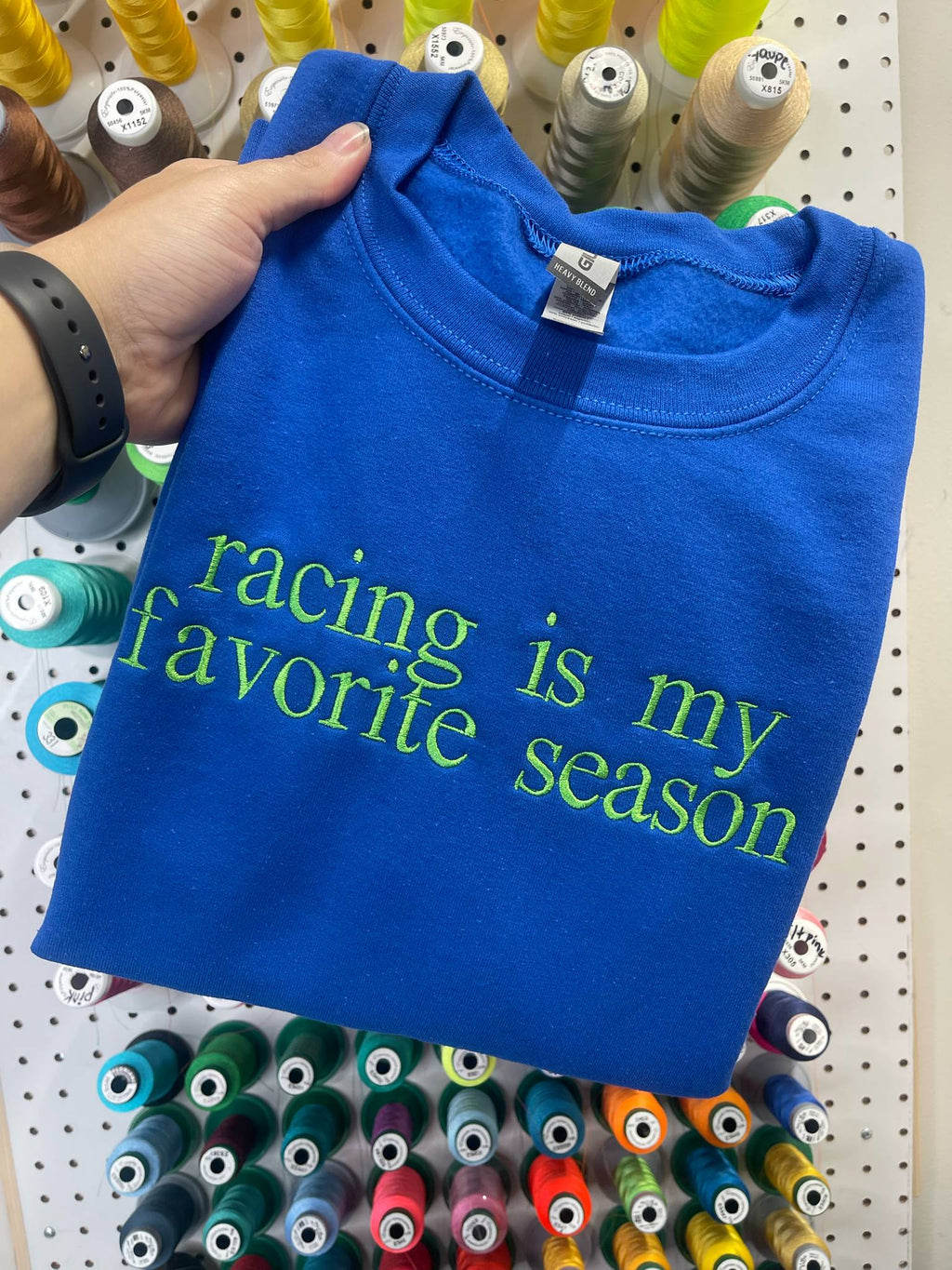 Custom Serif Embroidered Shirt | Your Words, Your Style | Quick Ship