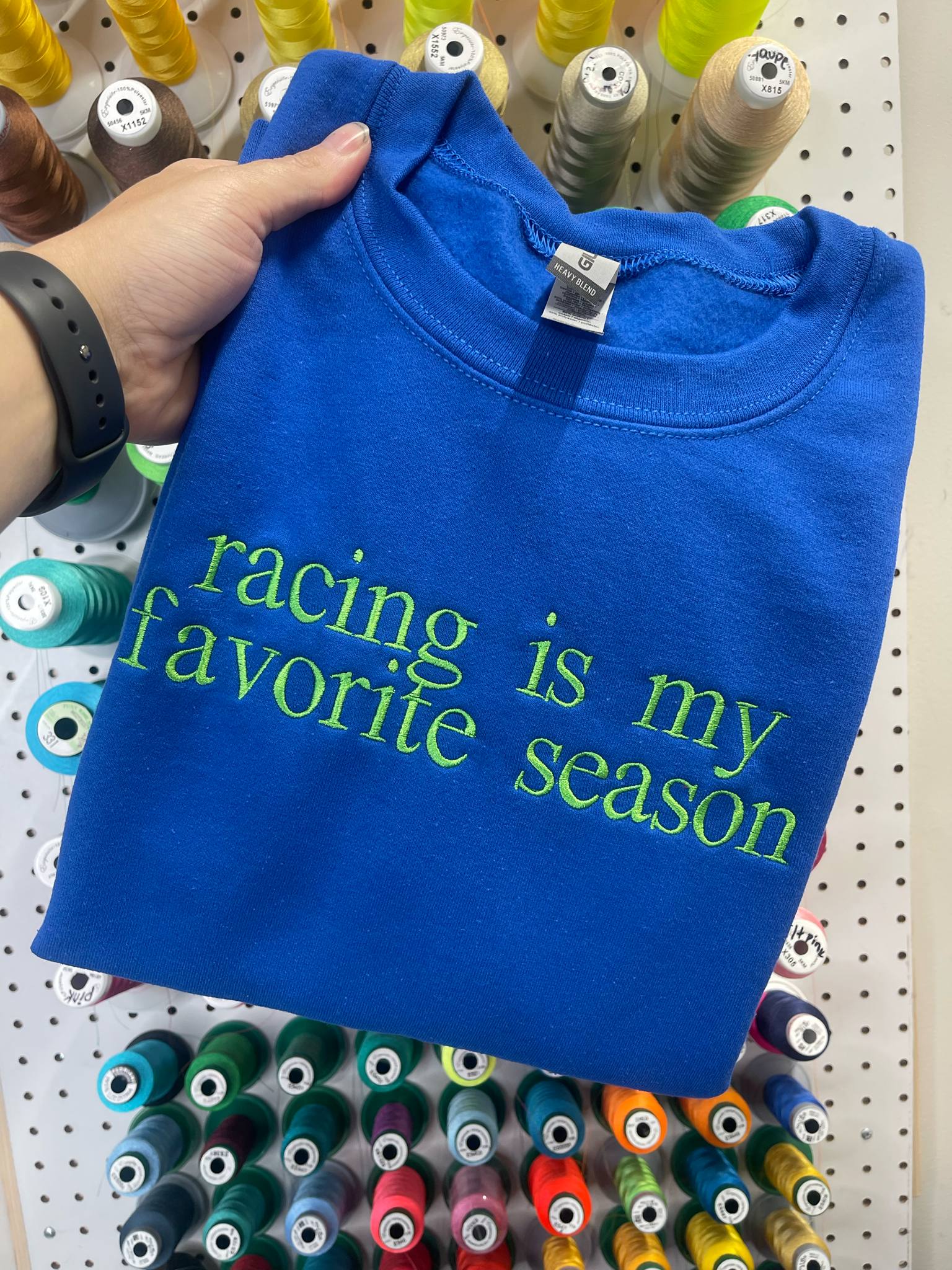 Custom Serif Embroidered Shirt | Your Words, Your Style | Quick Ship