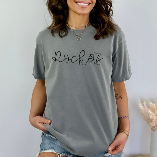 Rockets Faux Stitch DTF Transfer