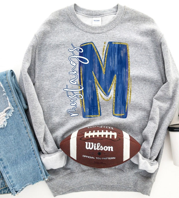 Mustangs Painted Mascot DTF Transfer DTF Transfer