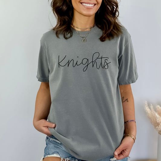 Knights Faux Stitch DTF Transfer