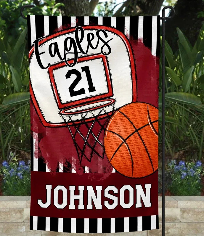 Maroon Basketball Garden Flag - Merch Girls