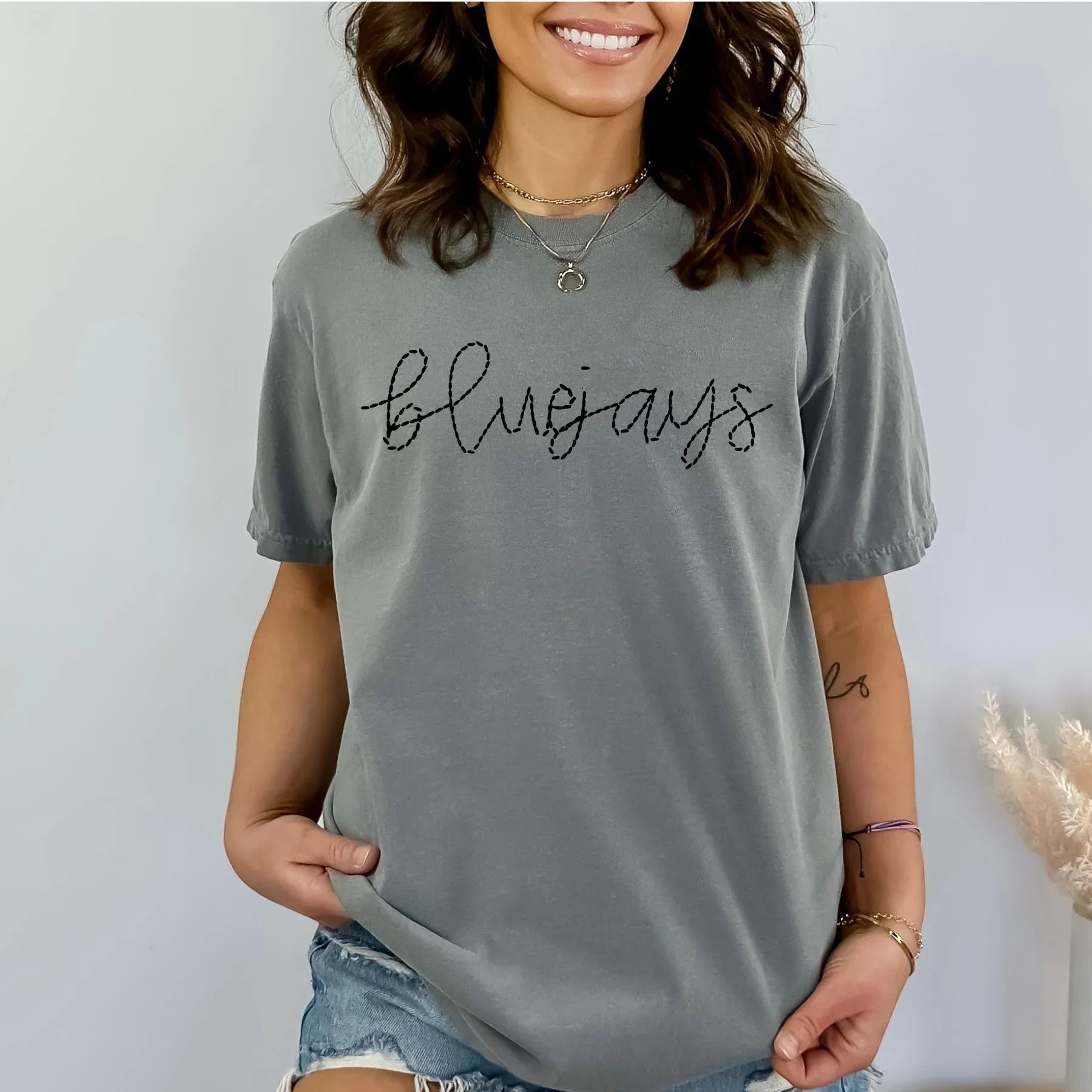 Bluejays Faux Stitch DTF Transfer - Merch Girls