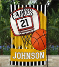 Yellow Gold Basketball Garden Flag - Merch Girls