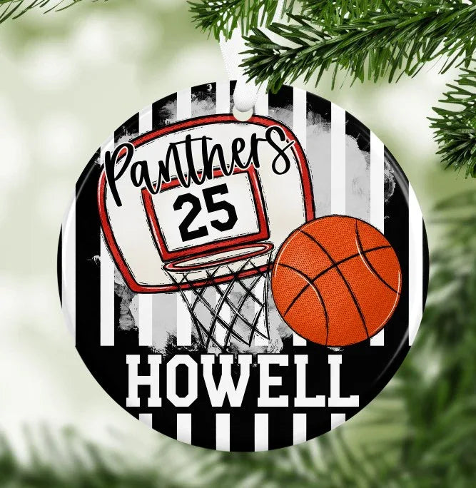 White Basketball Bag Tag/Ornaments/Car Charm - Merch Girls
