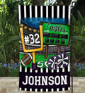 Purple Football Garden Flag - Merch Girls