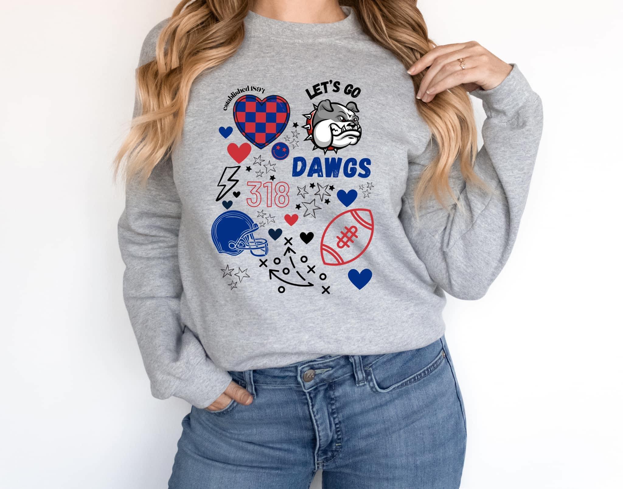 Football Doodle Custom Design Mockup - No Physical Item! - Merch Girls