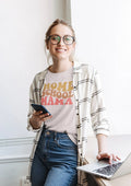 Homeschool Mama Retro Text Graphic Tee - Merch Girls
