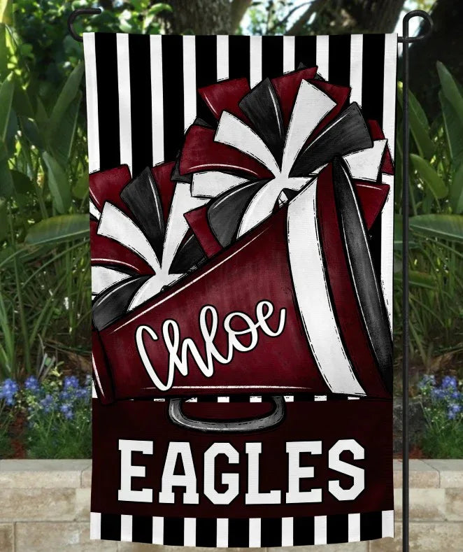Maroon Cheer Garden Flag - Merch Girls