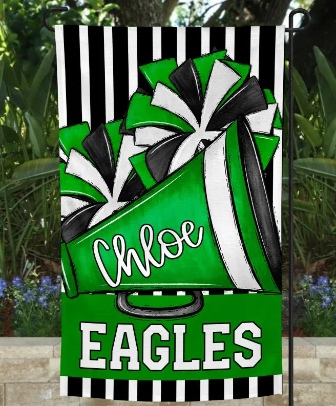 Green Cheer Garden Flag - Merch Girls