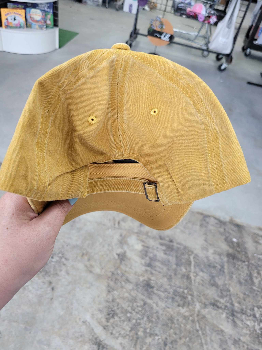 Embroidered Bean Stitch on Pigment-Dyed Twill Hat | Quick Ship