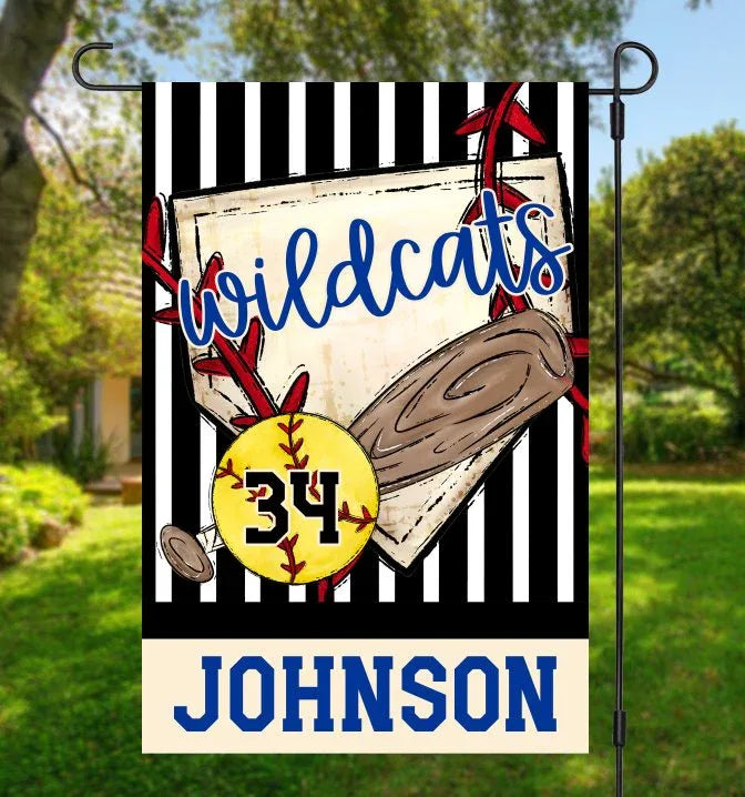Softball Garden Flag - Merch Girls